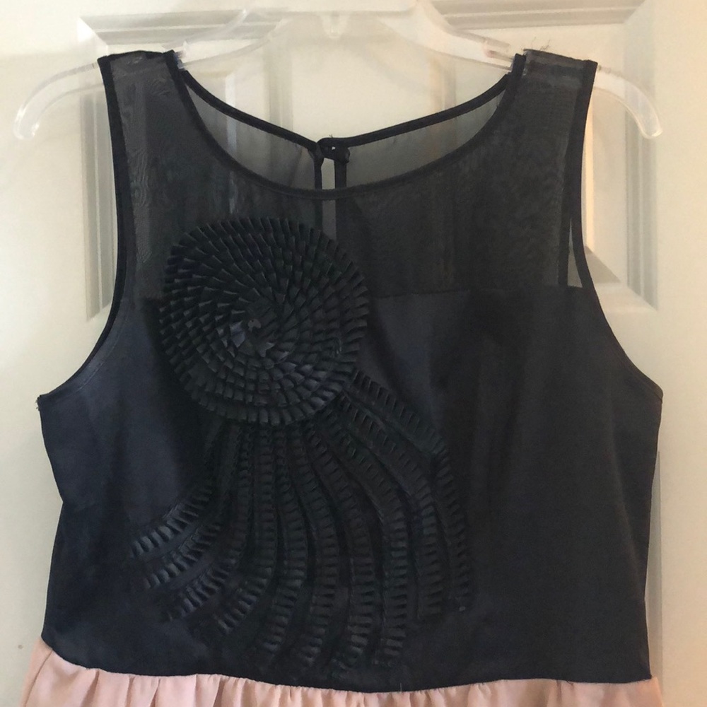 Pink / Black Flare Dress